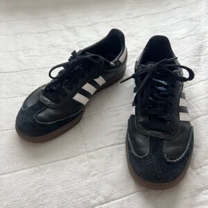 Adidas Black and White Samba Sneakers